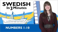 Learn Swedish - Swedish in Three Minutes - Numbers 1-10 thumbnail